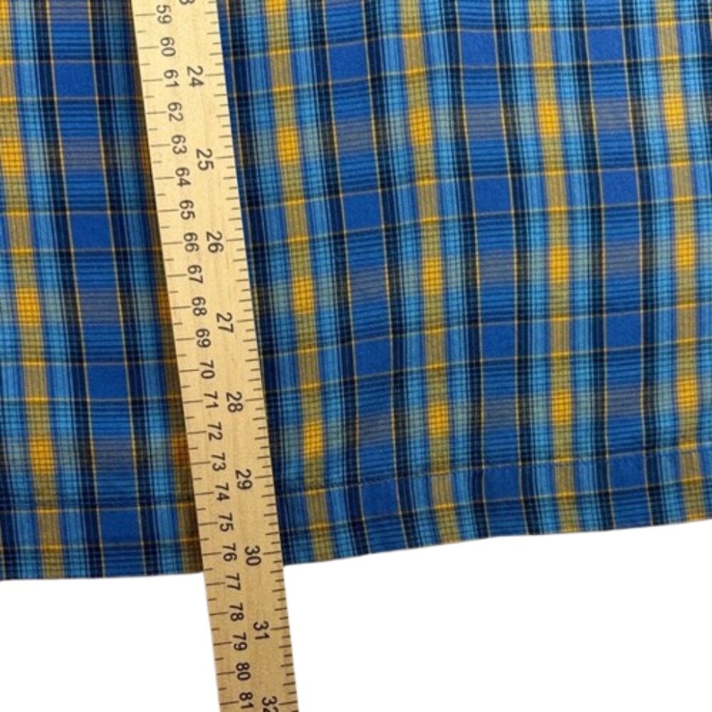 Rough Stock Button Down Shirt Plaid Short Sleeve Pearl Snap– Size XXL - Picture 4 of 6